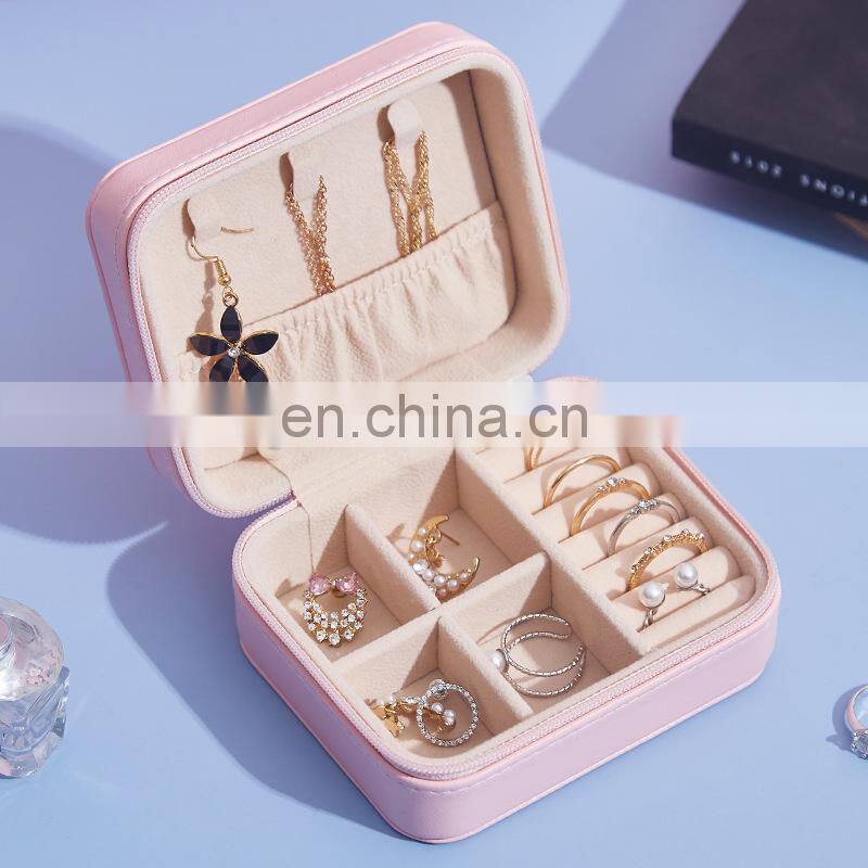 Jewelry Casket Organizer Travel Cosmetic Makeup Lipstick Storage Box Jewelry Box