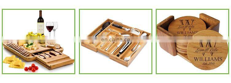 360 degree Bamboo Cosmetic Organizer Multifunction Storage Carousel for Makeup Toiletries and More Great for Vanity Desk