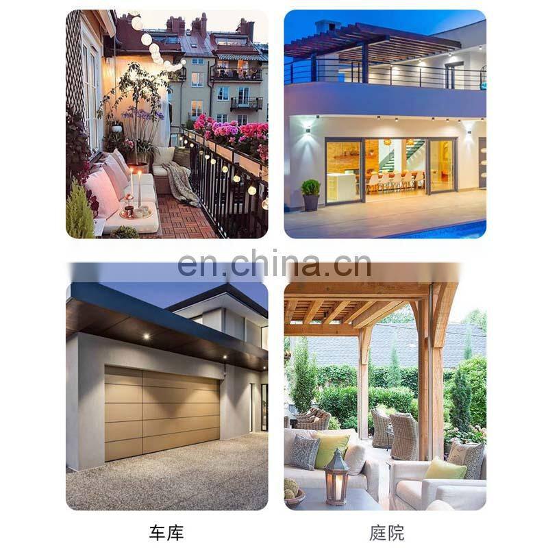 Waterproof Outdoor Sensor Garden Wall Plastic Led Solar Lamp