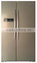 HC-670WE(N) stainless steel refrigerator with icemaker,water dispenser
