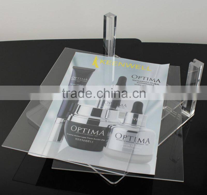Clear acrylic cosmetic display stand cosmetic stand makeup display holder RCD002