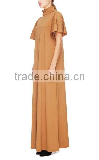 2015 China manufacturer ladies Casual Wool Long Gown