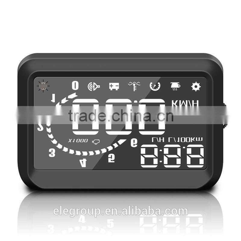 Universal Hud Car Head Up Display System Fuel Consumption Vehicle-Mounted OBD II HUD