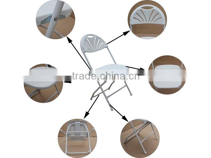 Foshan high quality white folding resin wedding and event chair for sale