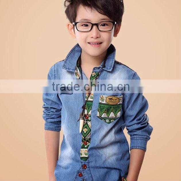 2014 Boys Spring Tshirt With Flower Printing Style