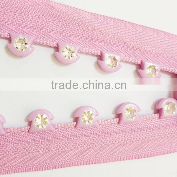 colored rhinestone zipper