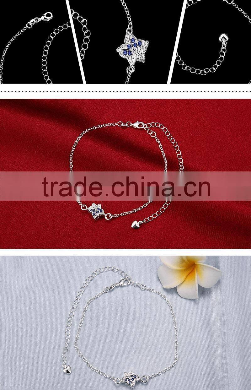 Attached new simple design girls fashion anklets