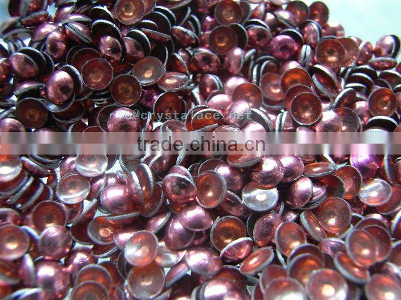 Garment accessory iron on brass studs