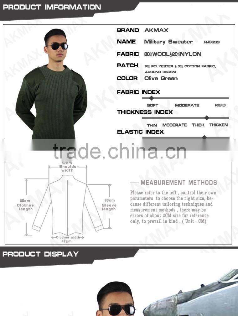 High quality knitted wool sweater for man