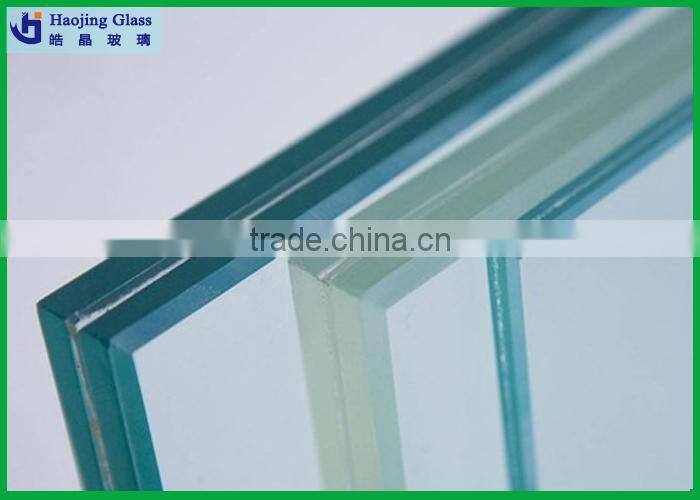 Haojing laminated glass price per square metre with CE certificate