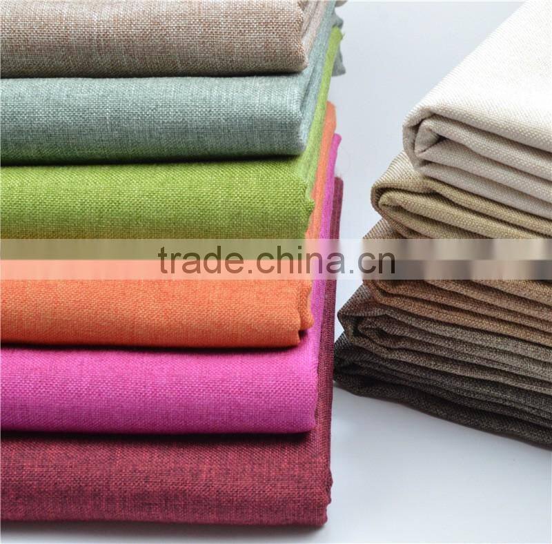 Pure Color Linen Cotton Sofa Fabric