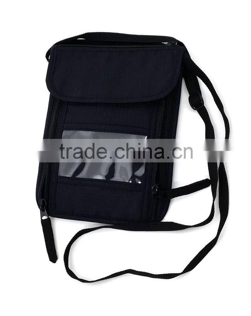 Quality Leahter Passport Holder and RFID Neck Travel Wallet