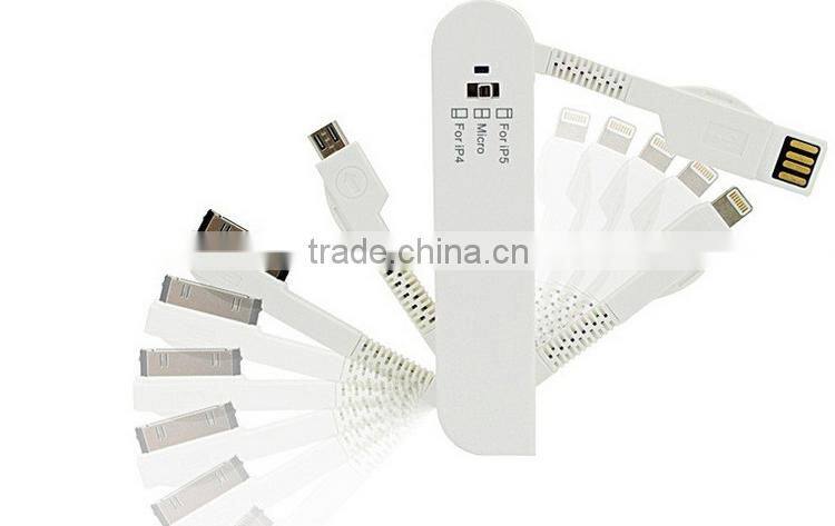 2016 three in one data line andriod phone newest portable travel artifact and Convenient life for charge power