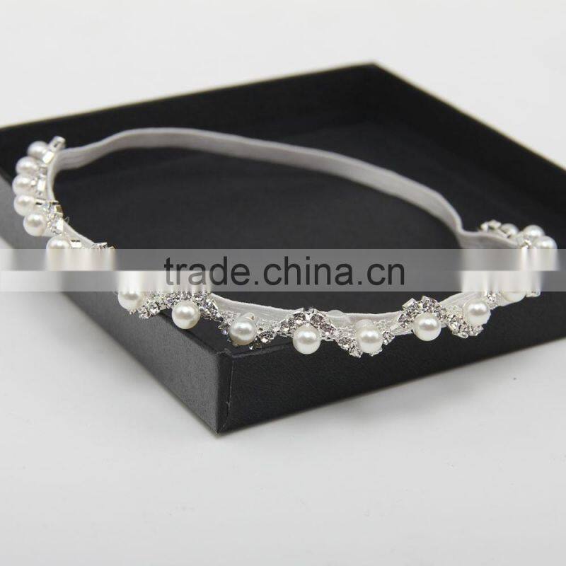 Fashion hair accessory handmade vintage bow tie women elastic headband