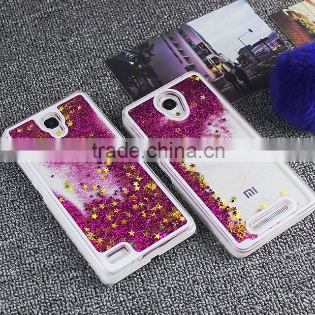 Keno Glittering star liquid case back cover for Xiaomi Redmi Note 2