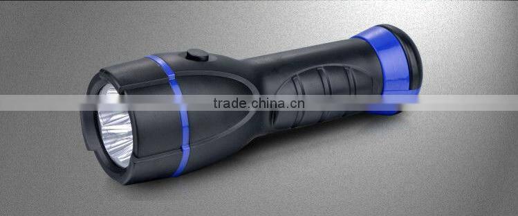 JF rubberized waterproof plastic light,high power 5 LED flashlight torch,plastic led flashlight