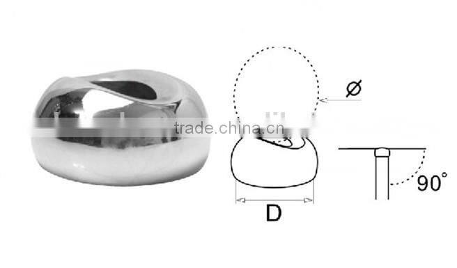 handrail stainless steel exhaust pipe connector