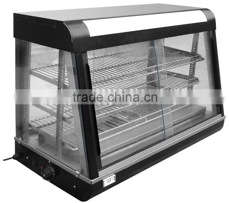 Commercial Service Equipment Hot Food Warmer Display Showcase With CE Approval