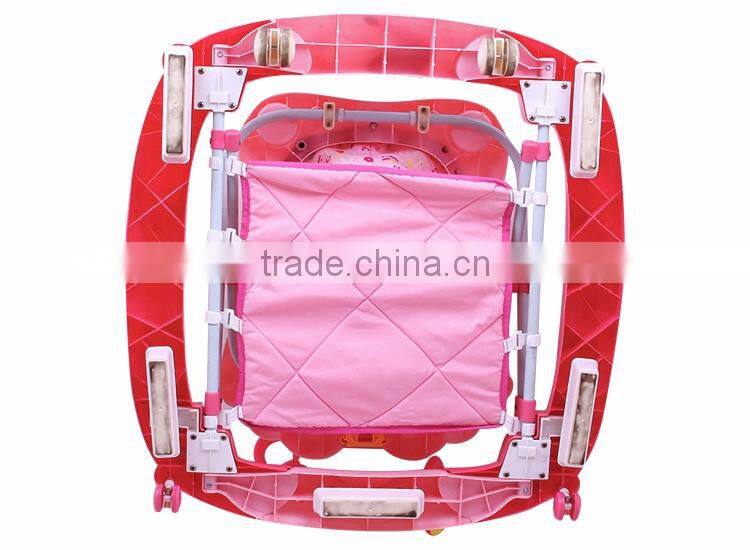 Modern Easy Steer Music & Lights Luxury 8 Wheels Jeep Baby Walker