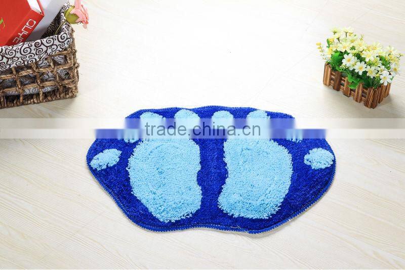 foot shape bath tufted mat/carpet