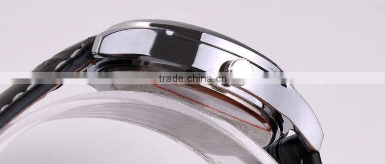 Luxury Automatic Leather Strap Women Wrist Watch Gift