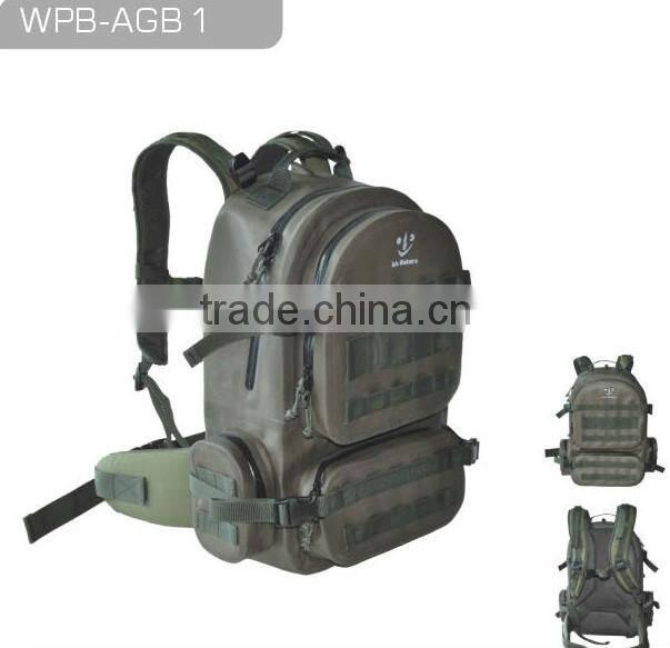 Fashion waterproof army green line bags