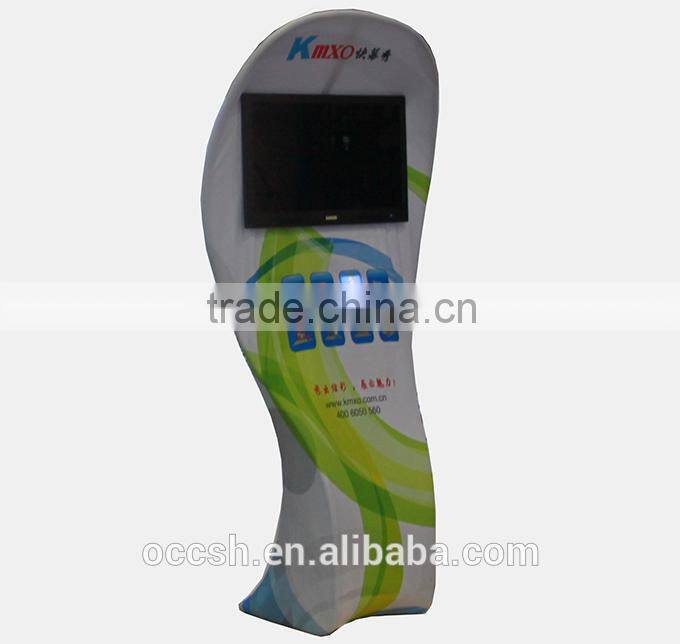 Tension Fabric Display Stand LED Advertising Screen, Digital Signage Media Player, Trade Show Display Banner