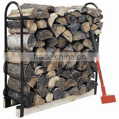 Tubular Steel Log Rack With Rack Cover