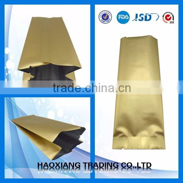 Environmental protecting Aluminum Foil Cheap Plain Black Ziplock Bag plastic food packing bags stand up zipper bag