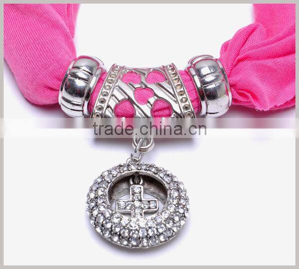 Cross Pendant Charm Jewelry Slide scarf