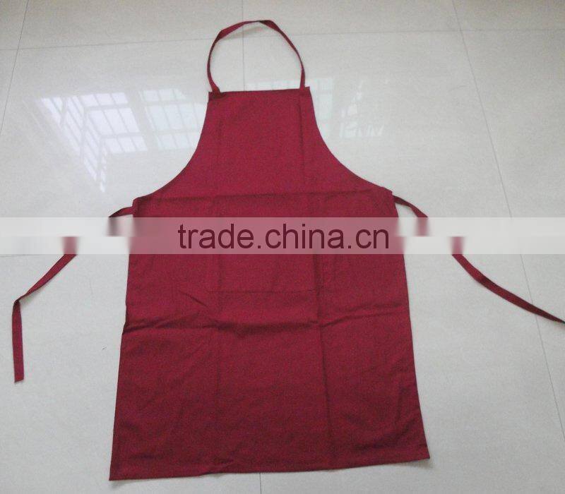 Promotional white long apron cooking apron cotton apron