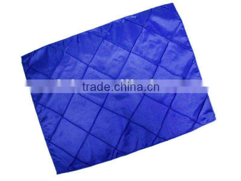 wholesale premium 100% polyester round pintuck taffeta table cloth