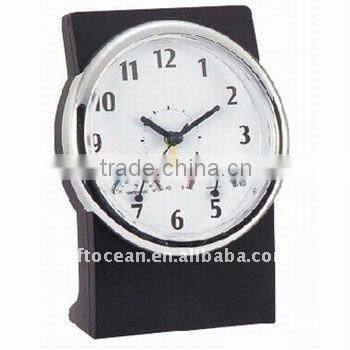 analog weather station clock with themometer & hygrometer & barometer