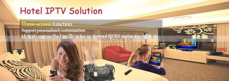 Low cost and Most Scalable Community/Enterprise/Hotel IPTV solution and system interfaces with PMS,BMS,CMS