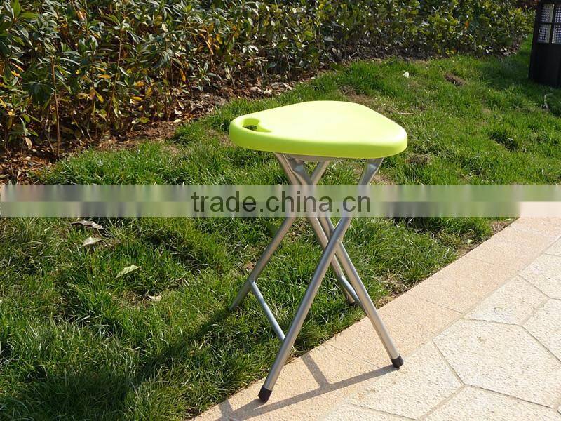 Strong and durable 45H metal leg and plastic triangle folding stool