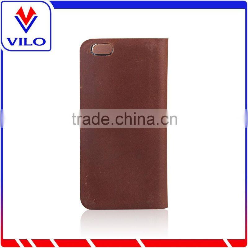 Genuine Handmade Cowhide Leather Wallet Case for iPhone 6