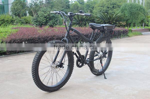 2013 new popular electric bicycle beach cruiser for man 350w wih fat bike