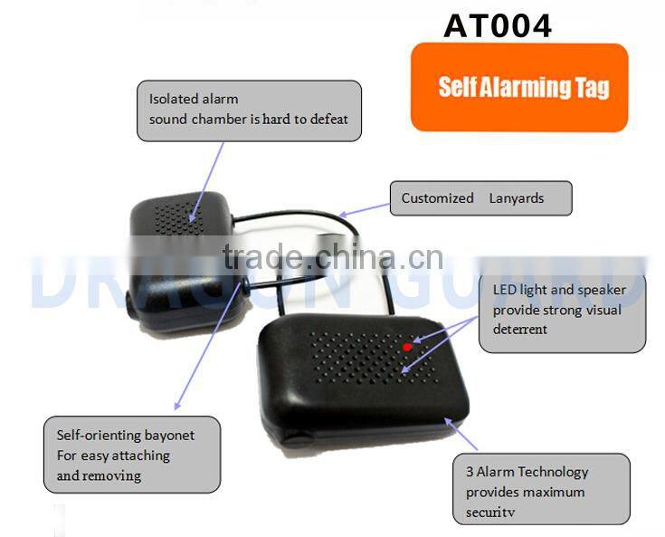 Self alarming eas tag / Bags security alarm tag / Self alarming hard tags