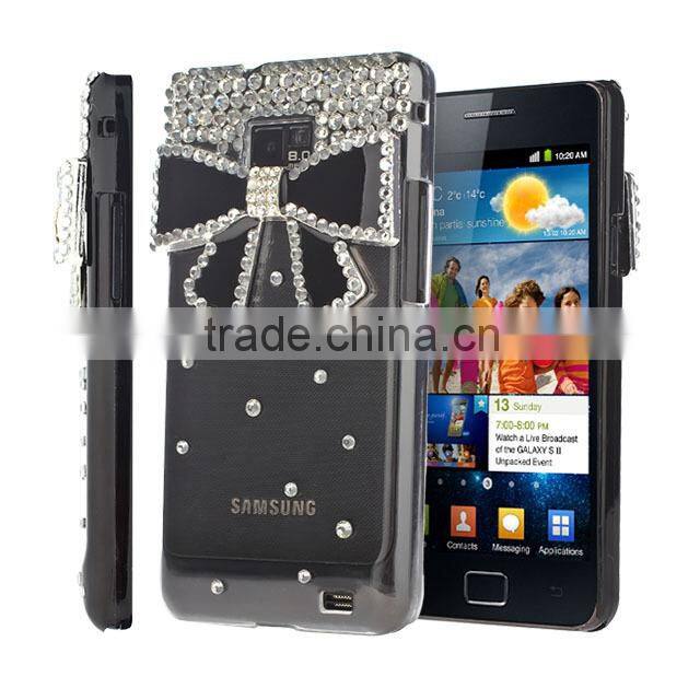 Set Screen Protector And Case For Samsung Galaxy S2 I9100 , Hard Plastic Factory Wholesale Popular 3D Mobile Phone Cover