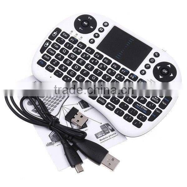 ACEMAX keyboard for tv box Rii i8 Mini Wireless keyboard with Touchpad Fly Air Mouse Combo Teclado rii i8 mini 2.4ghz wireless