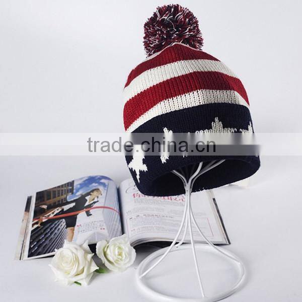 Hot Sales Fashion Men Women Warm Winter Knit Baggy Beanie Hat Ski Acrylic Cap Skull
