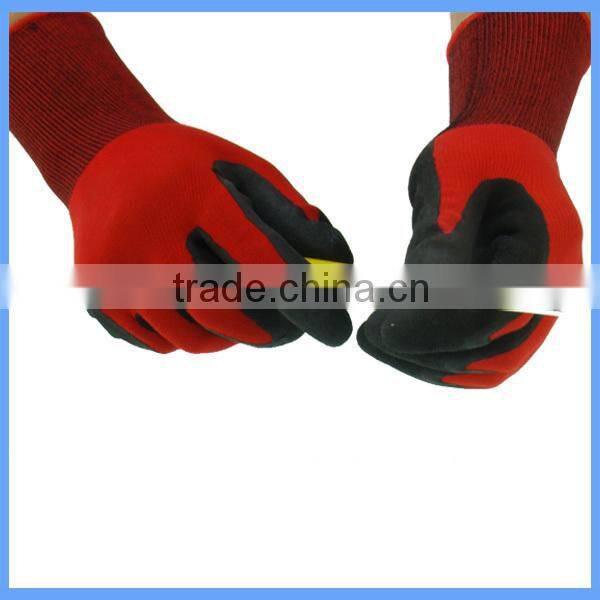 High Quality Knitted Latex Palm Coated Nylon Gloves For Glass Handling