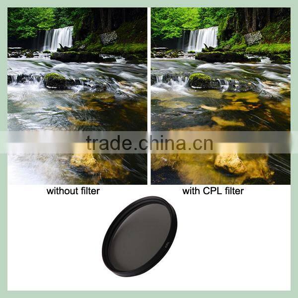 TS-CPL Wholesale camera CPL filter,camera lens CPL filter,multi-coating Polarize filter