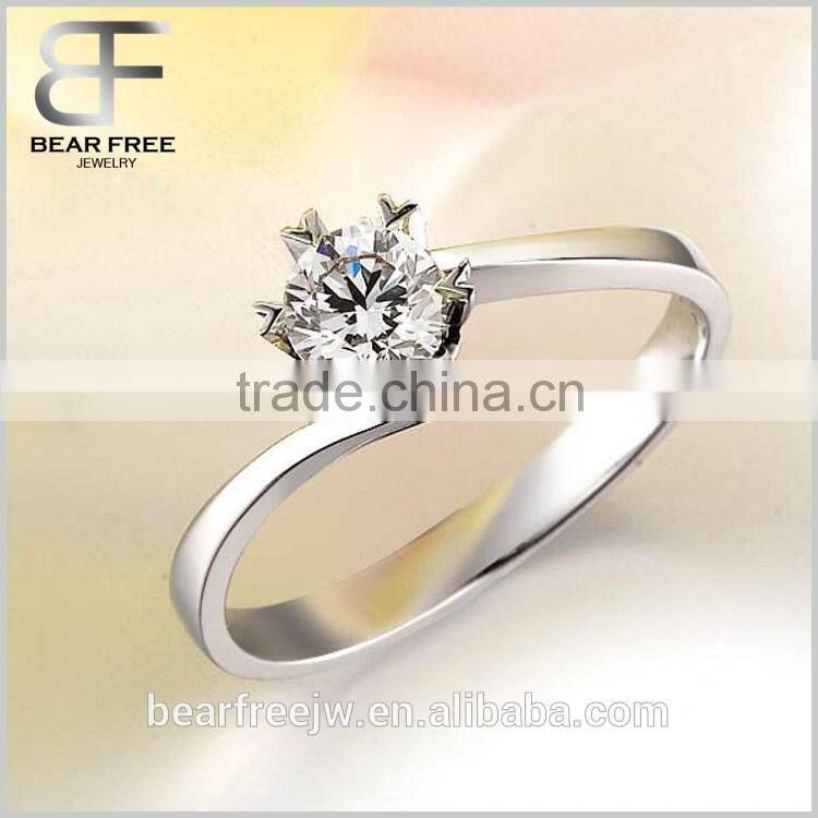 Custom High Value 925 Sterling Silver Ring with Diamond designs for womens