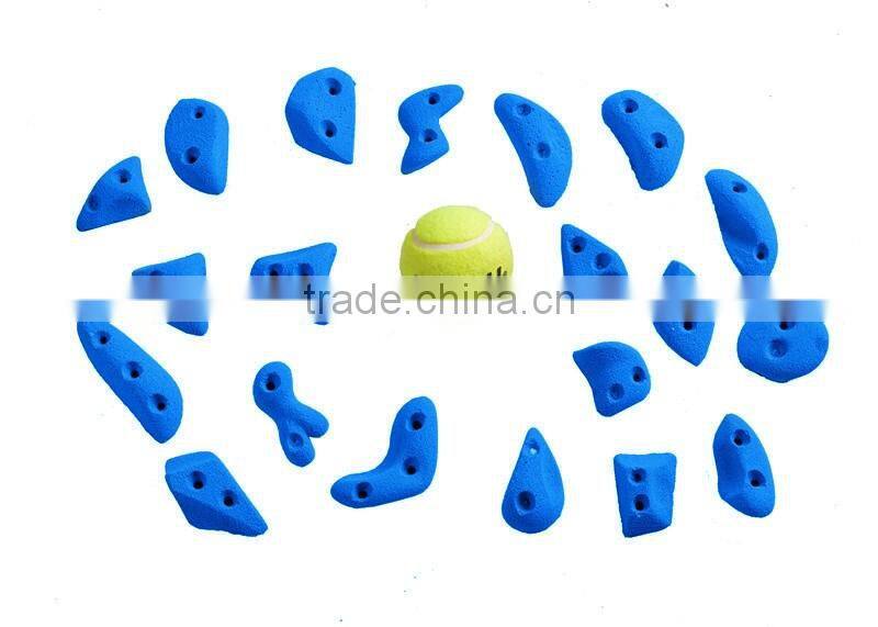 Technical screw on rock climbing holds