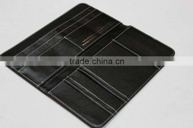 fashional high quality cow Leather passport holder/leather name card holder/leather cheque holder