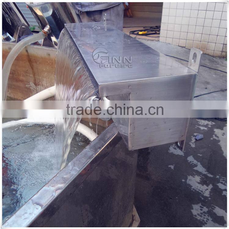 stainless steel water feature spillway for garden pond or pool waterfall landscape