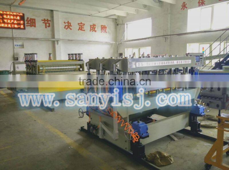 PVC Plastic floor panel making machine