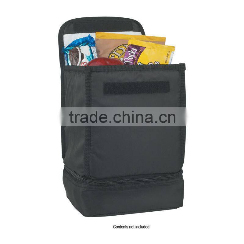 Dual Compartment Lunch Bag-Red