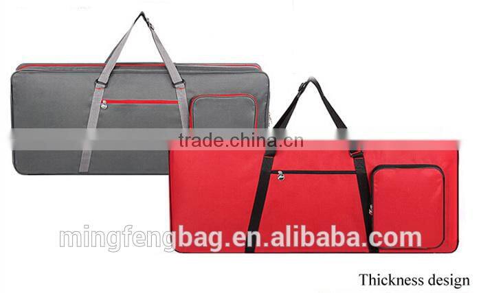 Custom High Quality Tote and Shoulder Thickening 61 Keys Musical Instrument Electronic Organ Bag with Pulleys